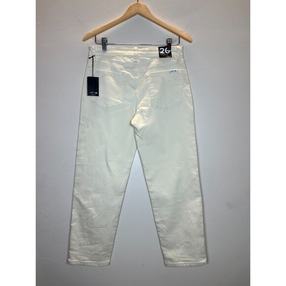 Joe's Jeans Women's Size 26 Cream Boyfriend Crop Jeans Five Pockets NWT - Picture 2 of 7